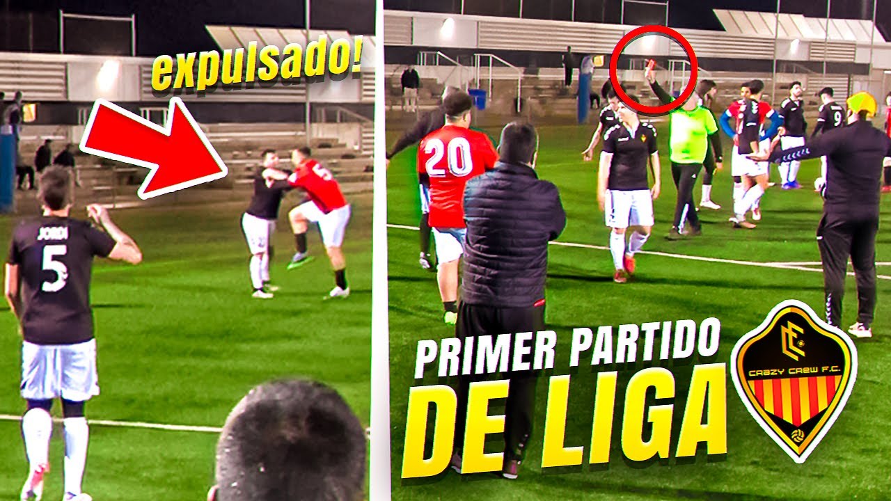 ⚽ EXPULSADO por PATADA BRUTAL a GERARDO !! 🤬 PARTIDO FÚTBOL [Crazy Crew]