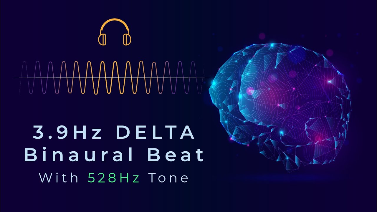 3.9Hz Delta Binaural Beats with 528Hz Tone | Deep Healing & Love Frequency | ASMR Binaural