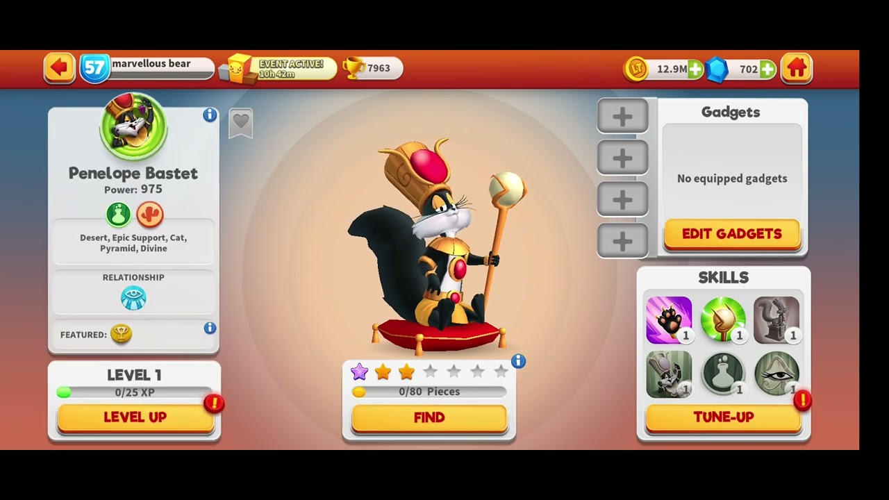 unlocking Penelope bastet