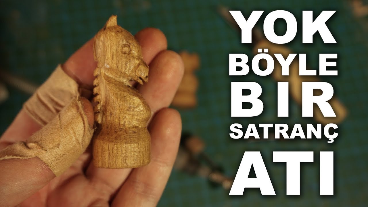 Fırça Sapından Satranç Atı Yapımı (Wooden Chess Horse)