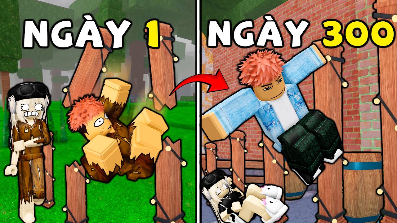 300 ngày XÂY DỰNG KHU OBBY PARKOUR SIÊU KHÓ cùng @AkarosRoblox trong UPDATE 99 NIGHTS IN THE FOREST