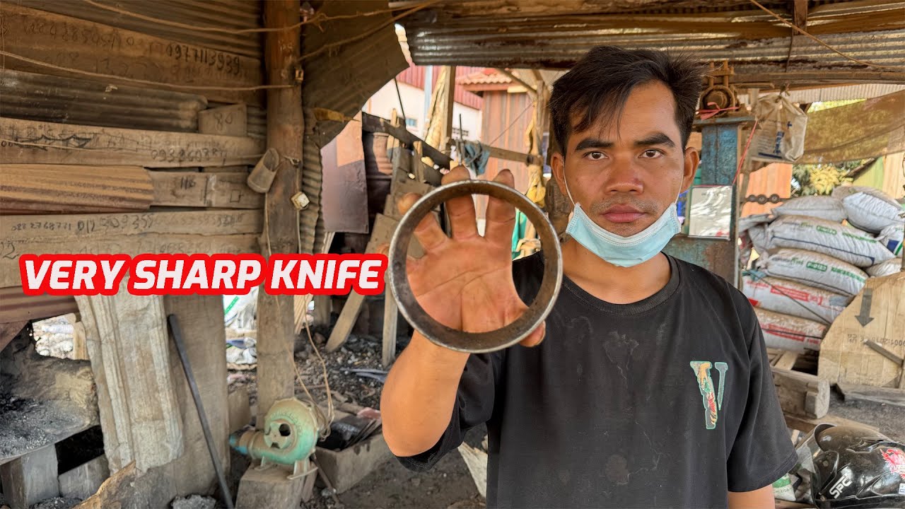 HOW TO MAKE KNIFE FROM BEARING.