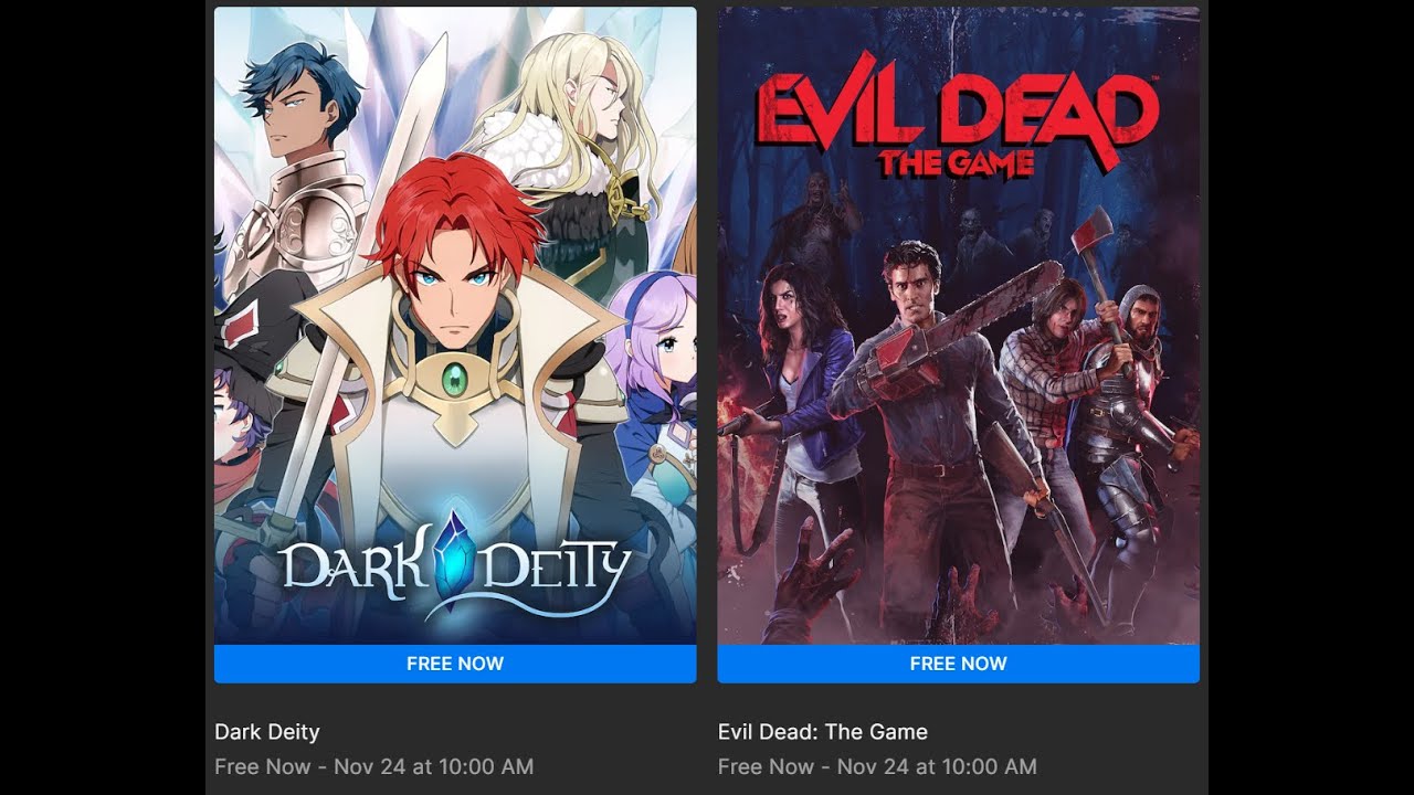 Free Game Weekly Review - Dark Deity & Evil Dead: The Game