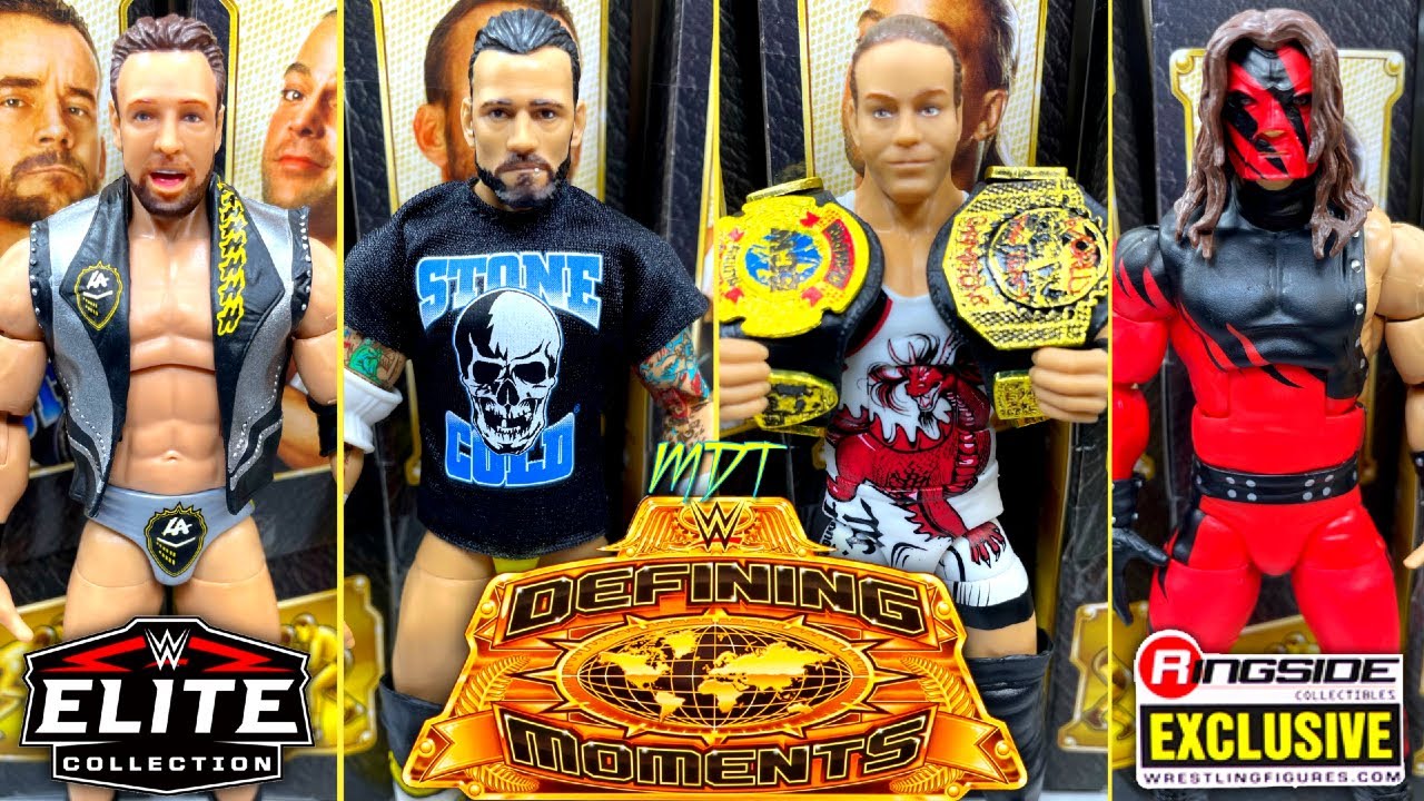WWE ELITE DEFINING MOMENTS 4-PACK BOX SET REVIEW!