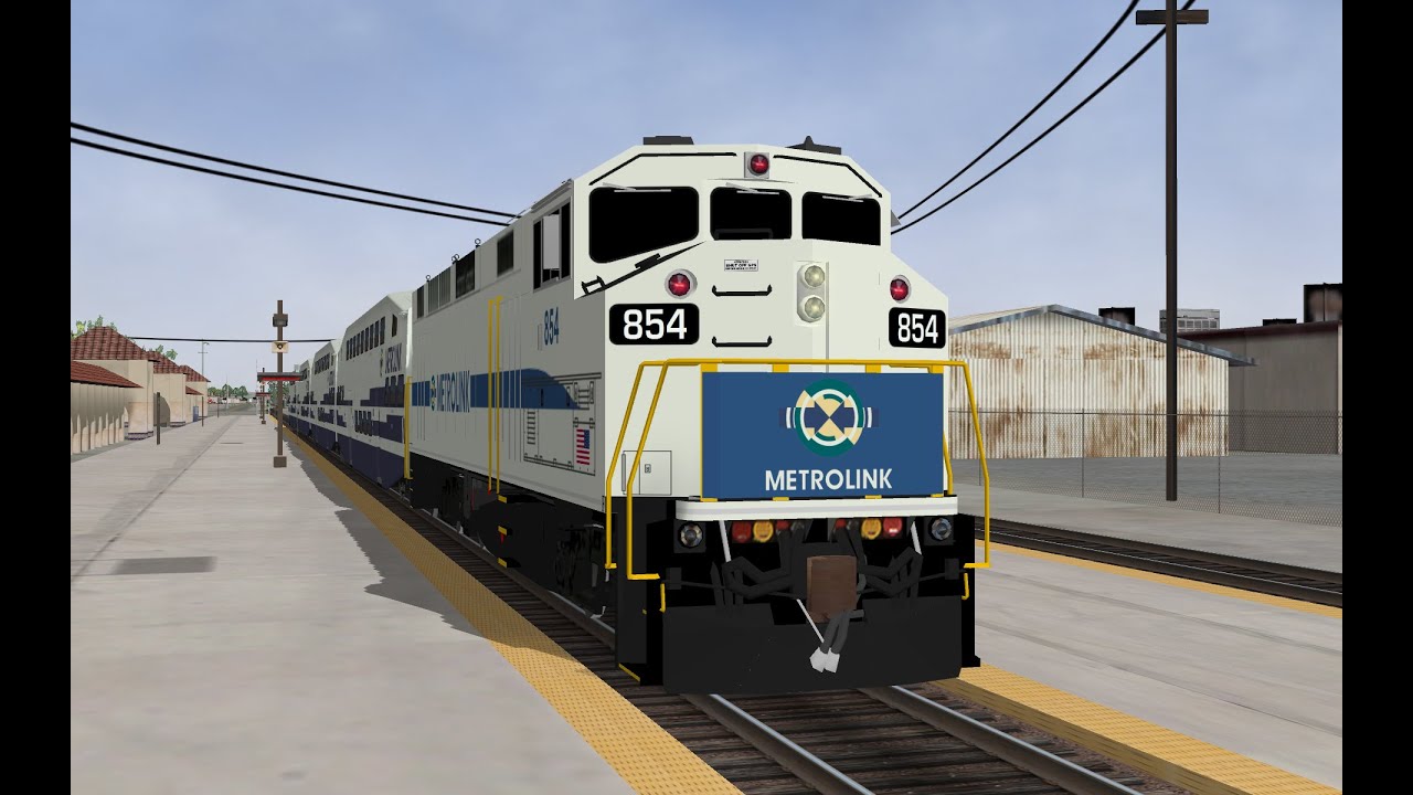 MSTS/Open Rails Metrolink Cab Ride - Santa Ana to Irvine