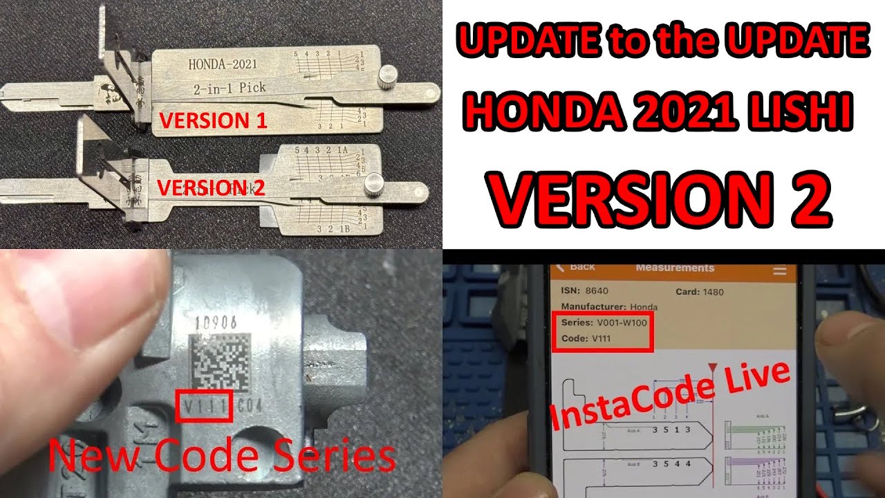 (623) Honda 2021 VERSION 2 Lishi Demo