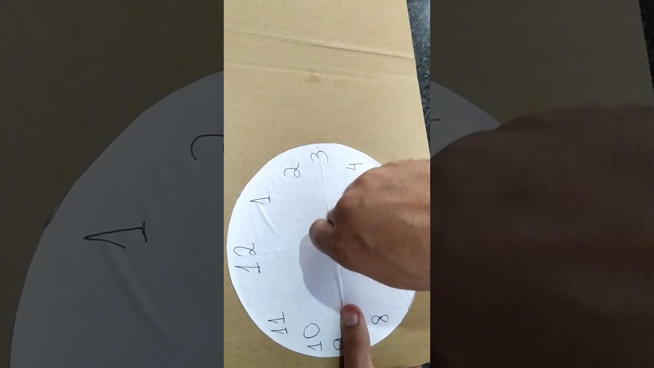 COMO FAZER UM RELÓGIO DE PONTEIRO
