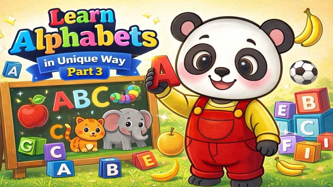 Learn Alphabets A to R - Fun Rhymes & Puzzles Kiku & Mimi Learning Time