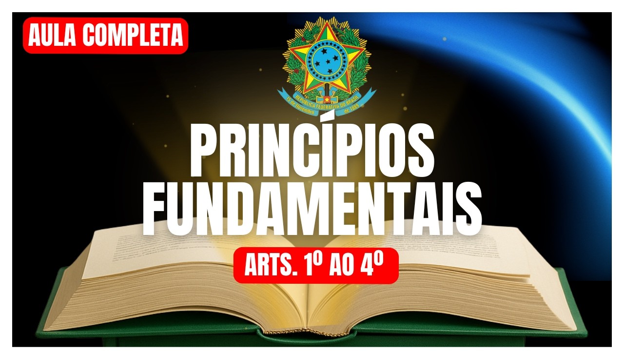 DIREITO CONSTITUCIONAL | PRINCÍPIOS FUNDAMENTAIS | APRENDA  a  TEORIA  através de MAPAS MENTAIS