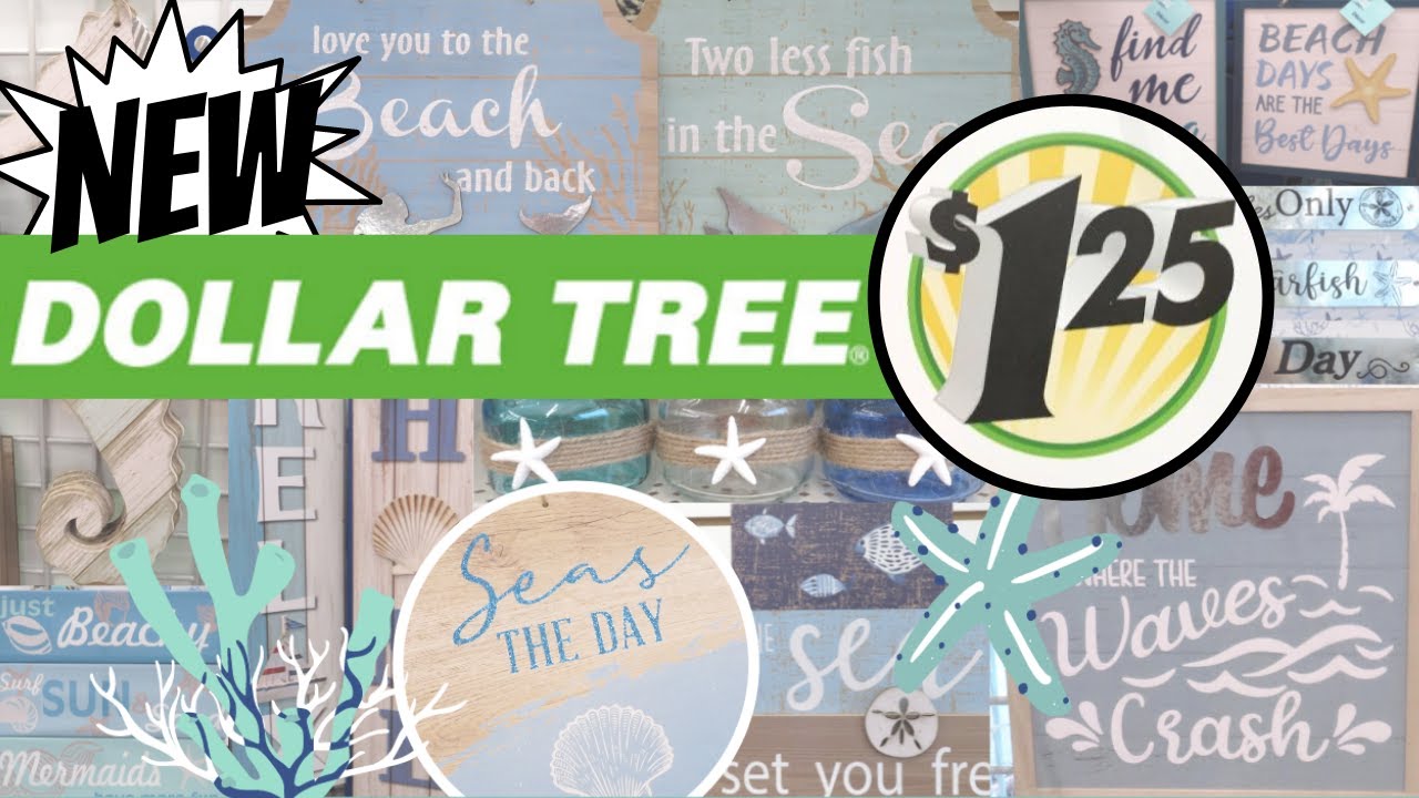 AMAZING NEW DOLLAR TREE SUMMER DECOR SHOP WITH ME 2022
