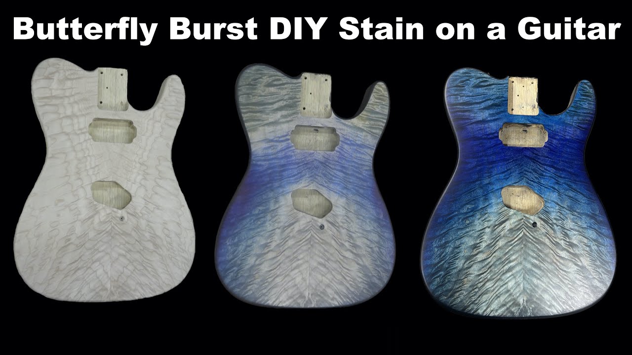 Butterfly Burst - Masterclass in Guitar Staining full 30 min Video