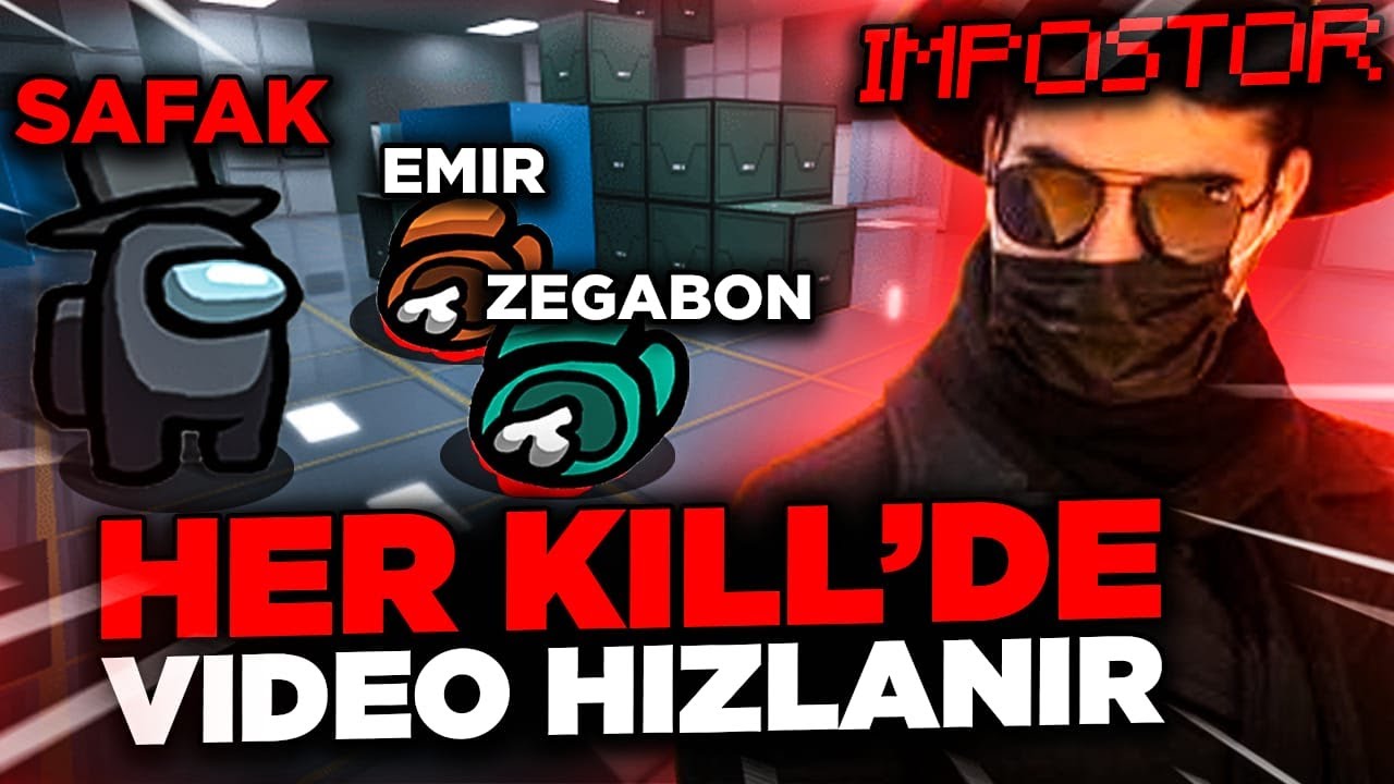 İMPOSTOR OYNUYORUM AMA HER KİLL ALDIĞIMDA VİDEO HIZLANIYOR !! EKİP İLE AMONG US | Şafak