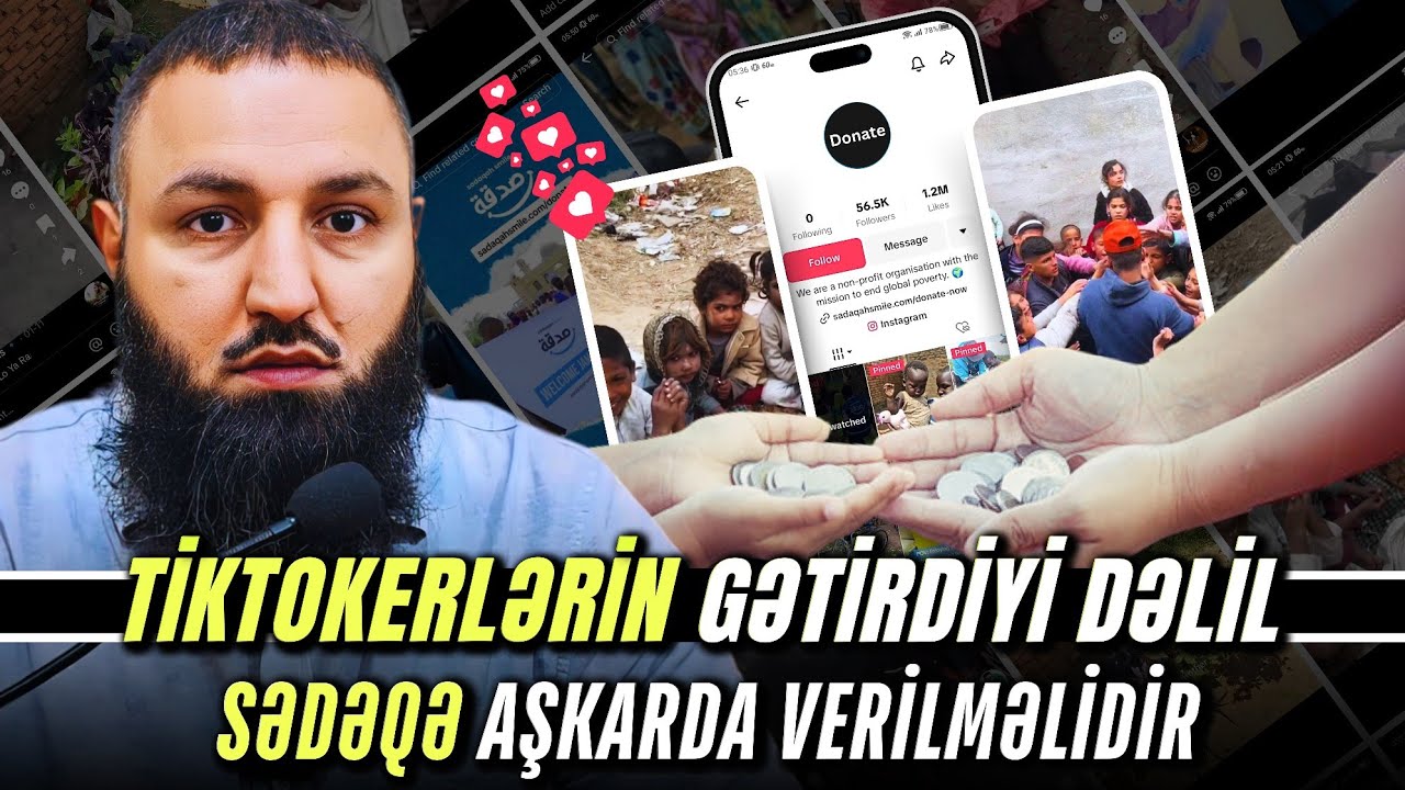 ⛔ Tiktokerlərin gətirdiyi dəlil 👉 SƏDƏQƏ aşkarda verilməlidir.. 🌿 Rəşad Hümbətov