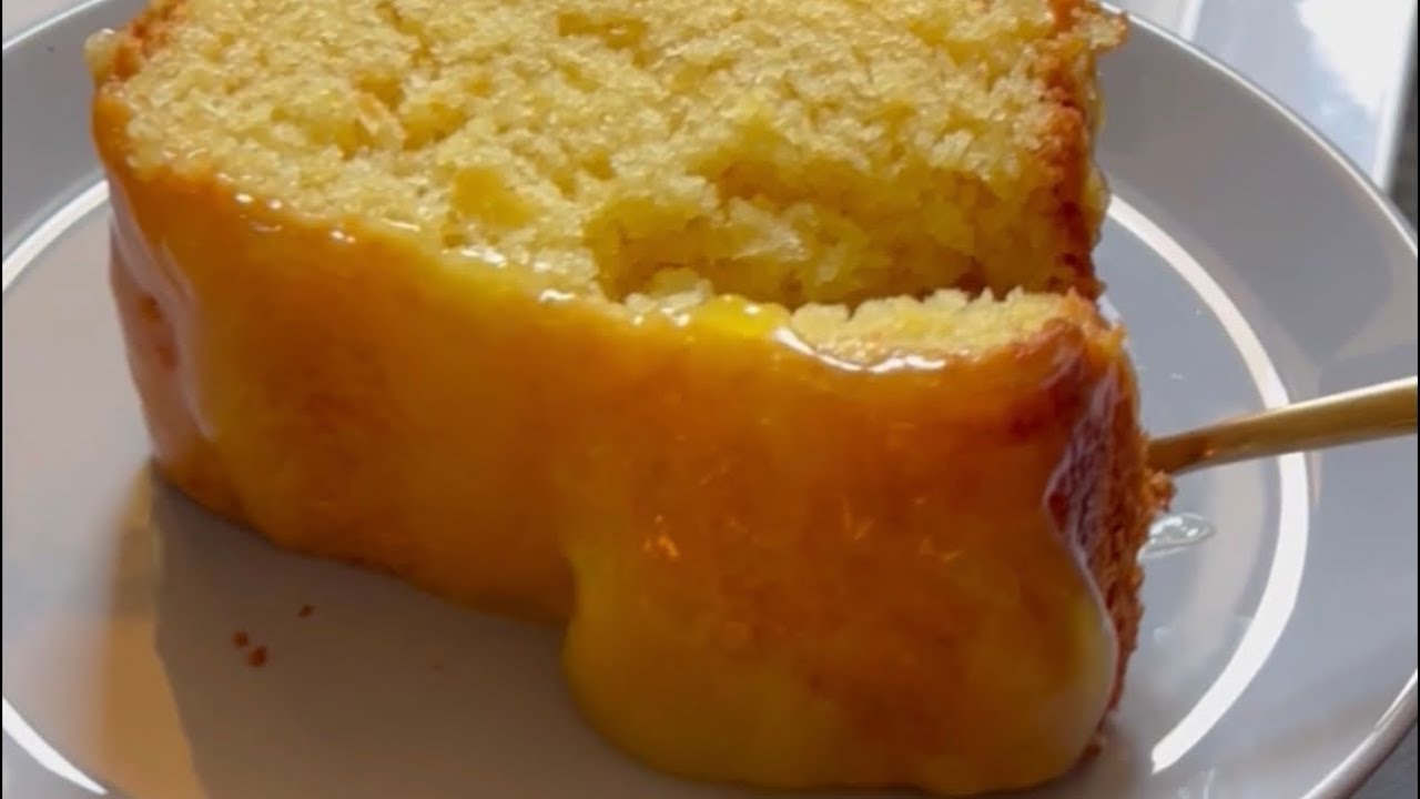 طريقه عمل كيك البرتقال🍊فى الخلاط مع صوص برتقال لذيذ