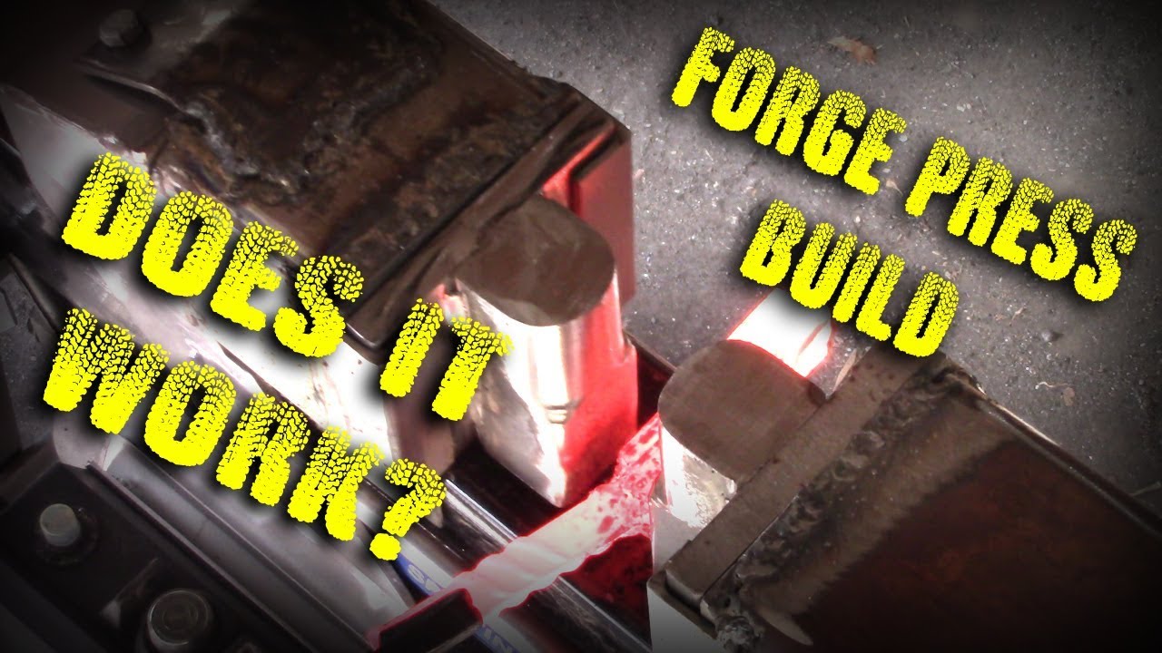 6 Ton Log Splitter to Forge Press Build - Video 4 - Making the Dies and Testing