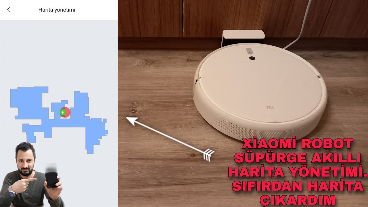 Робот Xiaomi Mi robot Vacuum Mop решение проблемы с вакуумным картированием - добавить карту