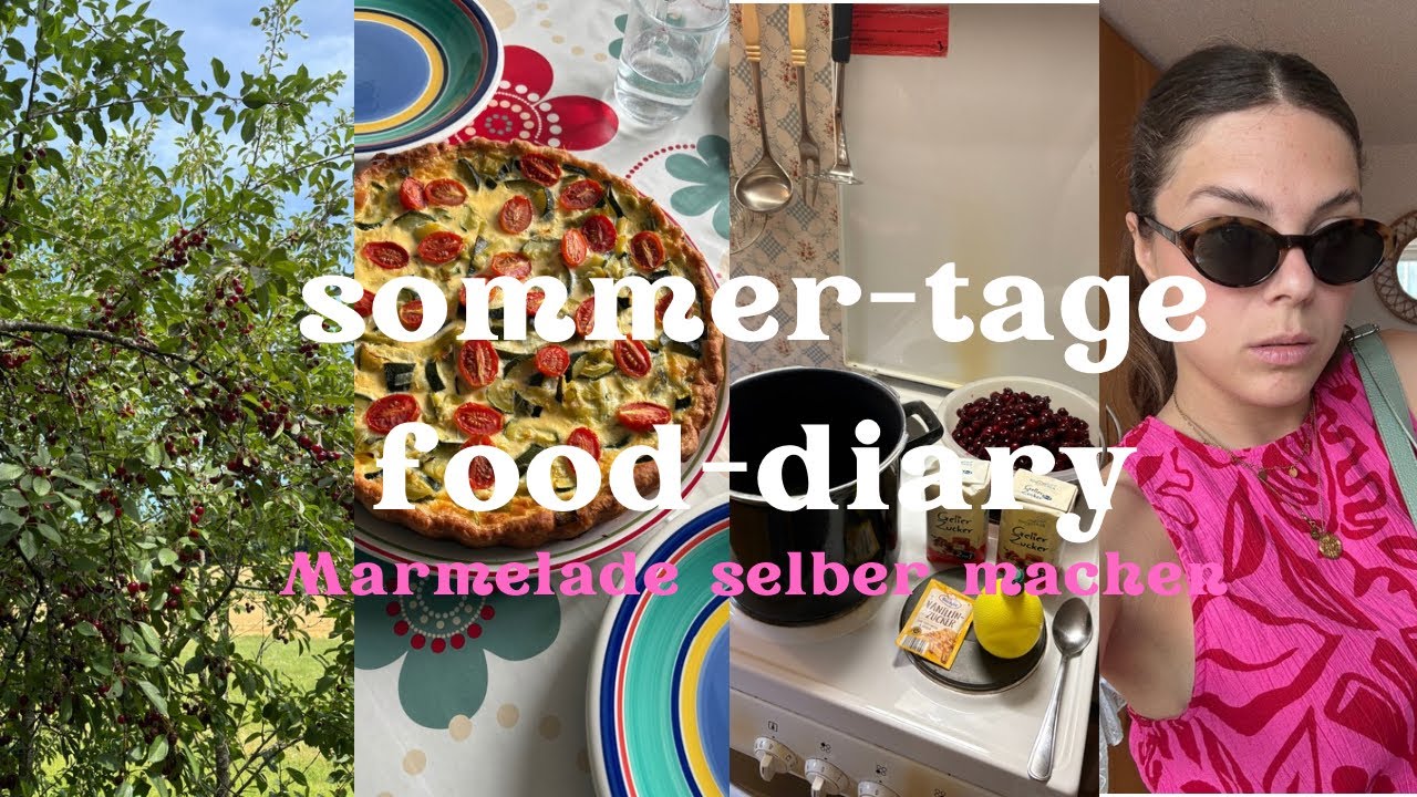Food-diary: Quiche, Marmelade selber machen, Sport, Sommertage auf dem Land