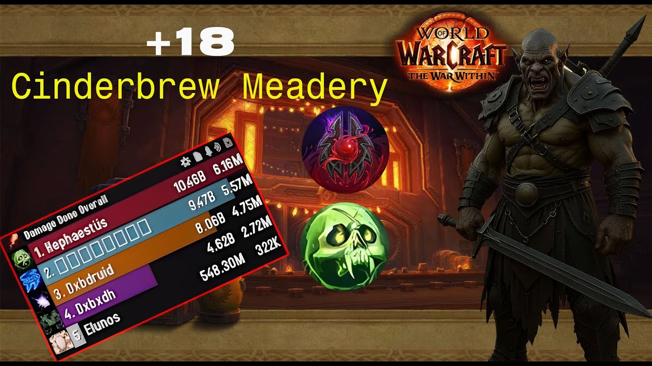 CINDERBREW MEADERY +18 | SAN'LAYN UNHOLY DK M+ POV | 11.1.5 (S2 TWW)