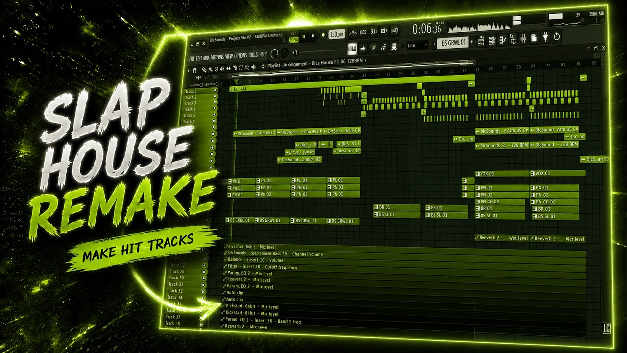 [FREE FLP] Dance/EDM, Slap House Full Project File (with acapella studio) | FL Studio 20