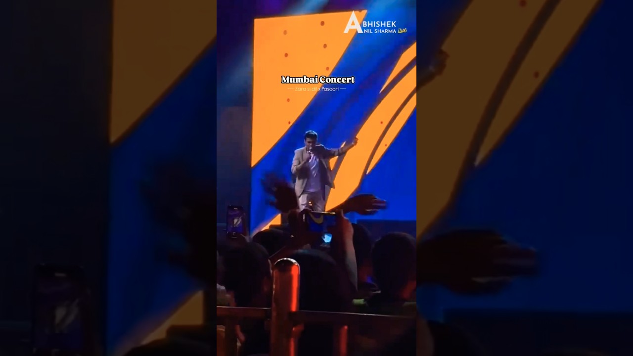 Zara si dil x Pasoori | Live ib Concert | Abhisvoice #mumbaiconcert