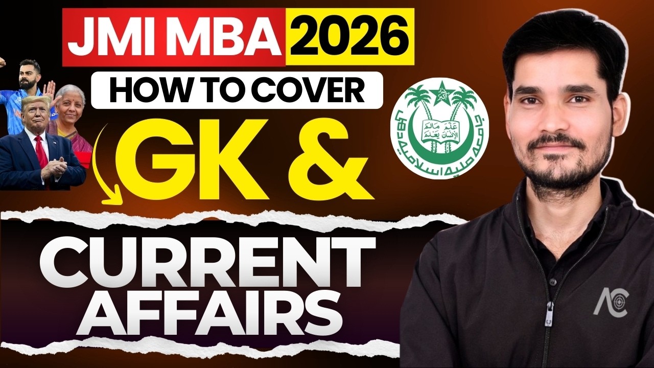 JMI MBA 2026 Preparation | Complete GK & Current Affairs Strategy | Study Plan 📚