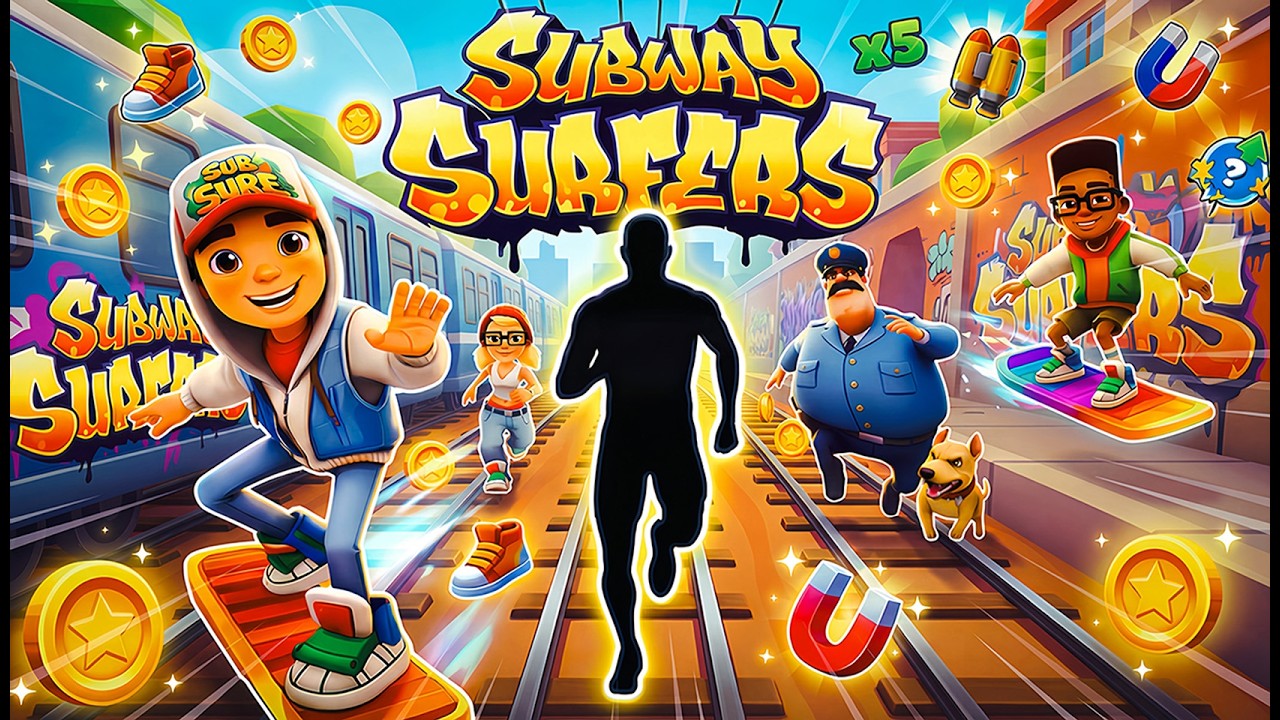 SUBWAY SURFERS RUN 🛹 | Escape the Inspector | Immersive Interactive Warm Up | Viral Game