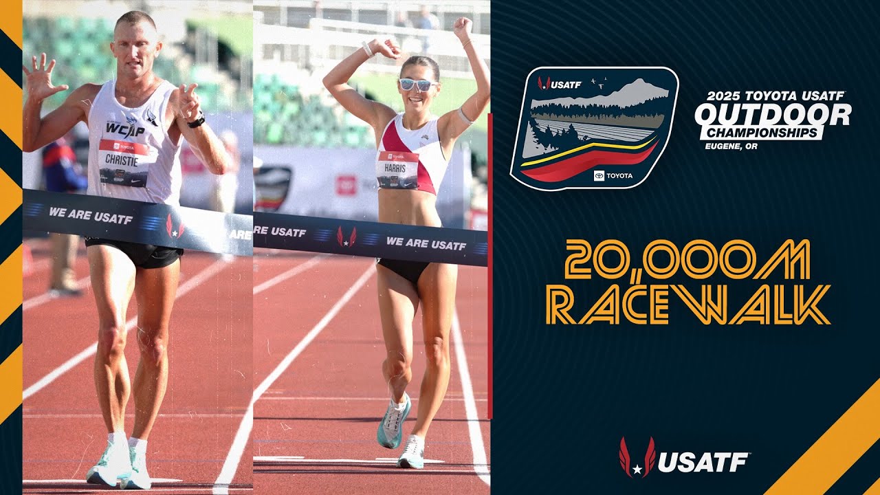 20,000m Race Walk at the 2025 Toyota USATF Outdoor Championships in Eugene, Oregon