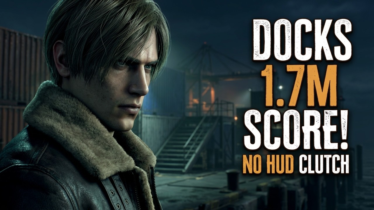 The Hardest Leon Run on the Docks Map (1.7M Score) | No HUD RE4 Remake