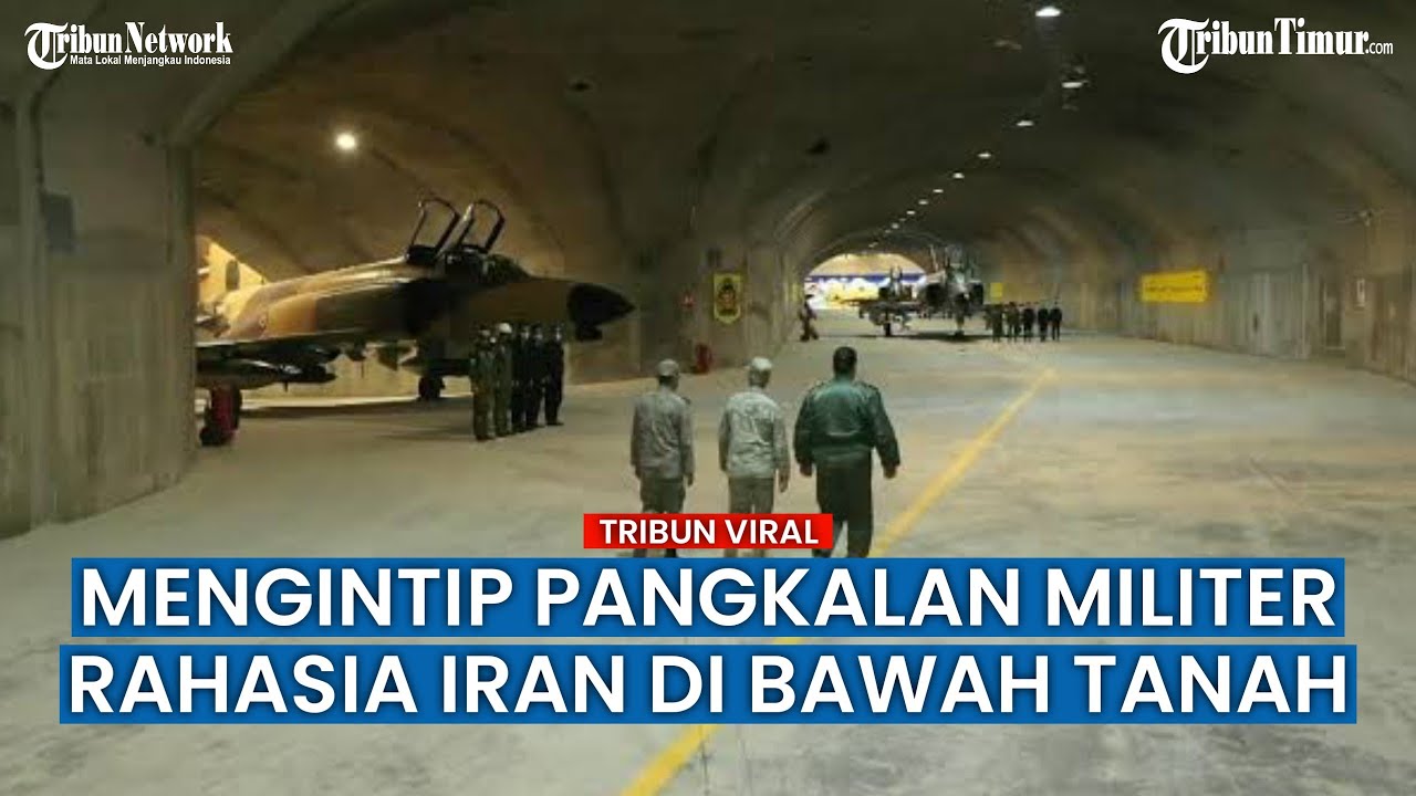 Wow! Iran Punya Pangkalan Bawah Tanah untuk Tampung Jet Tempur