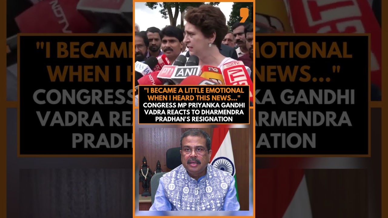 Priyanka Gandhi Reacts to Dharmendra Pradhan's Resignation, Says 'Congress Stood With Students'