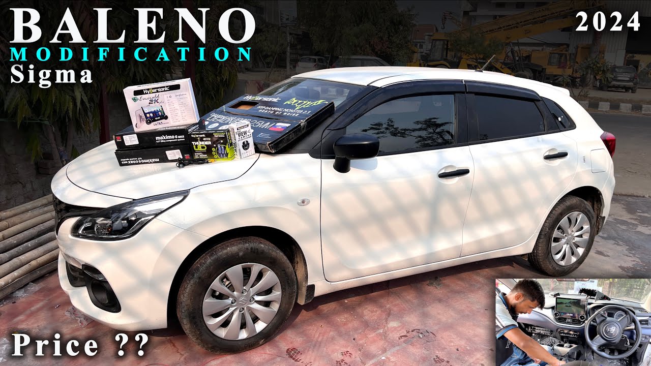 Baleno Sigma Base Model Modified 2024 | Price | Features | Music System | Arm Rest | LED Light