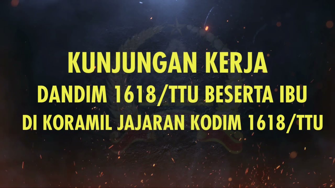 DANDIM 1618/TTU Letkol Arm Laode Irwan H, S.I.P., M.Tr(Han) dan ibu berkunjung DI KORAMIL JAJARAN