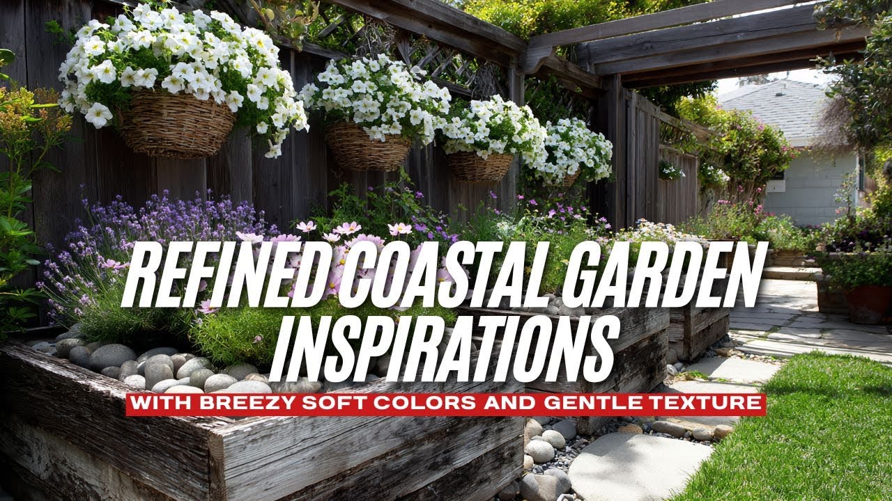 Refined Coastal Garden Inspirations with Breezy Soft Colors and Gentle Texture