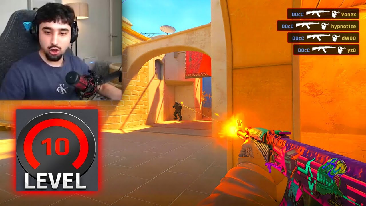 D0cC TRYHARDING IN FACEIT LVL 10...