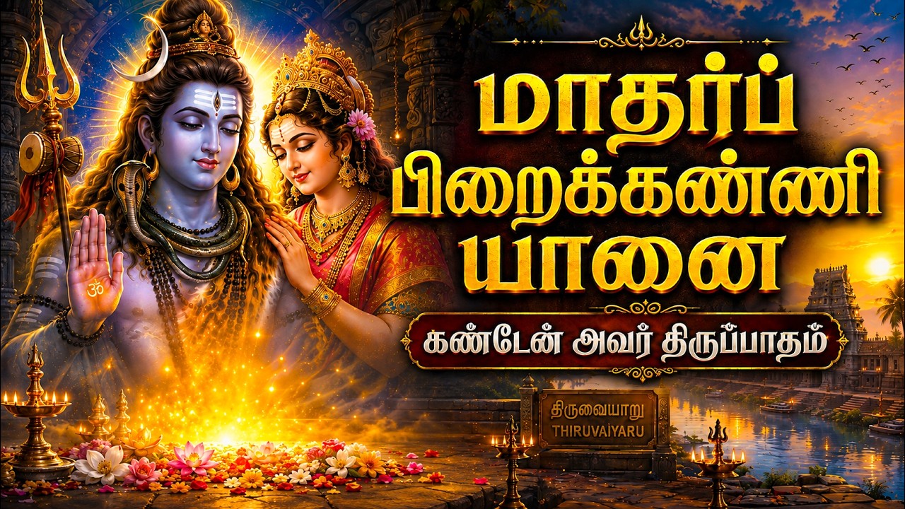 மாதர்ப் பிறைக்கண்ணி யானை |  அப்பர் தேவாரம் | Thiruvaiyaru Pathigam | Appar Tevaram #sivansongs