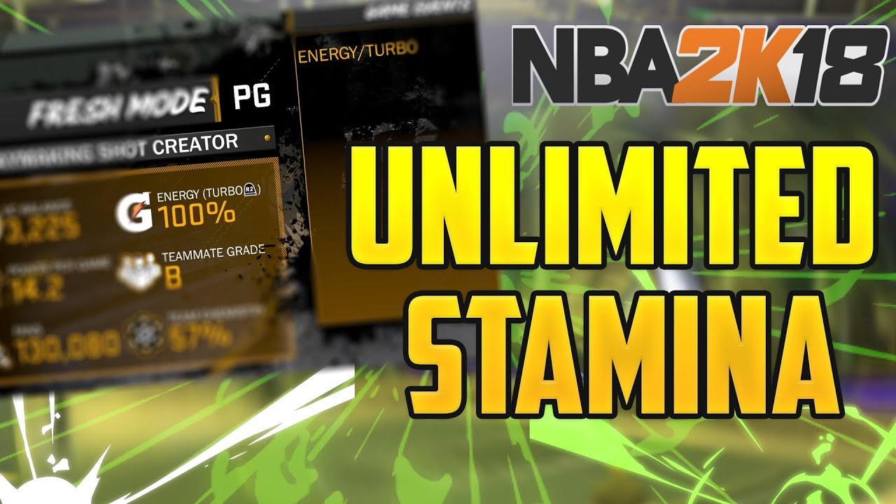 HOW TO GET UNLIMITED STAMINA FOR YOUR MYPLAYER! NBA 2K18