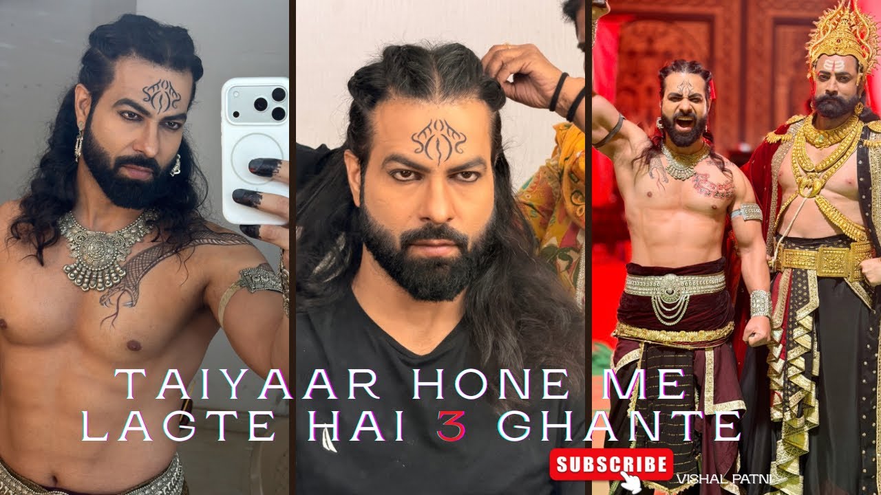 GRWM on the set of  Kakabhushundi RAMAYAN.
