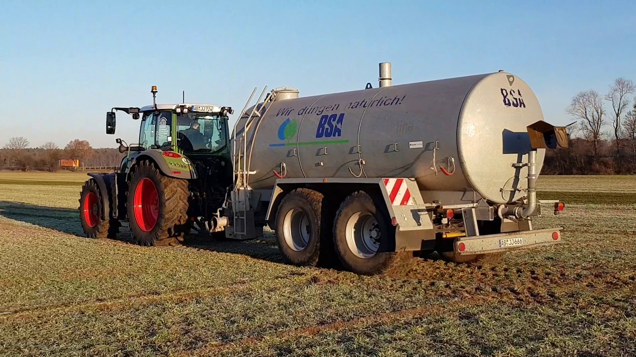 Gülle fahren 2019 mit Fendt Vario 720 und BSA