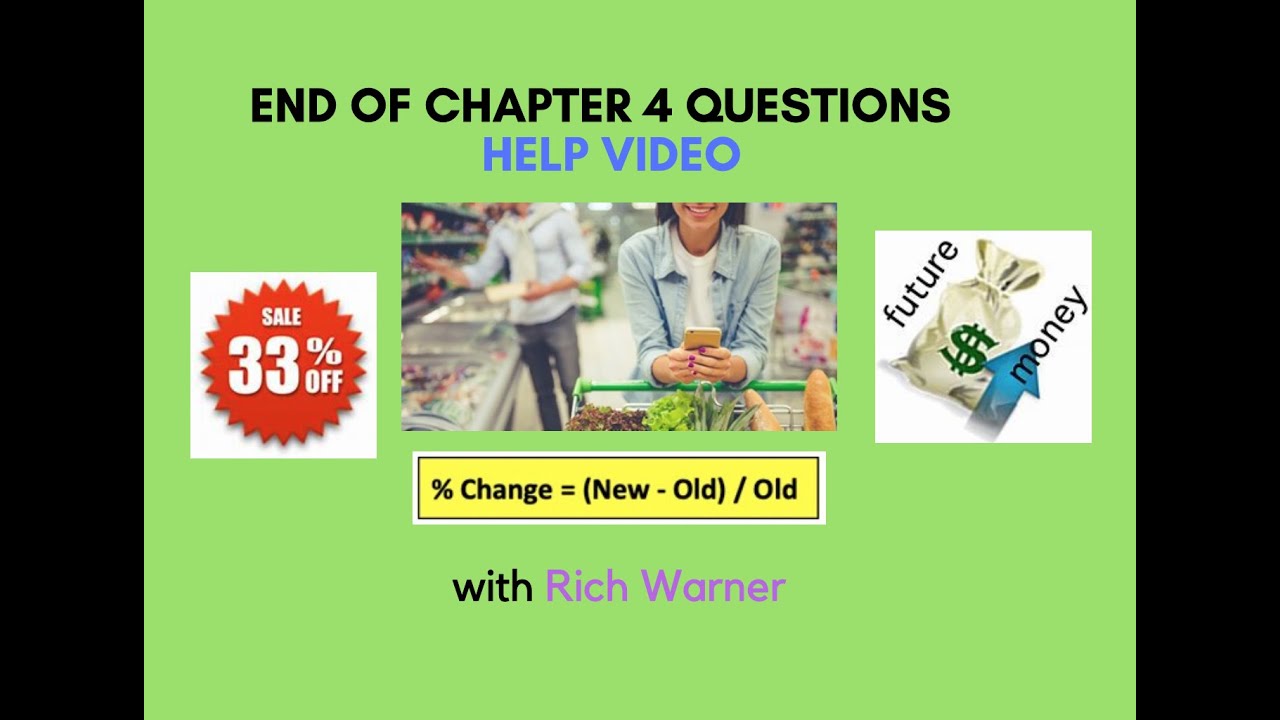 Consumer Math / Personal Finance - End of Chapter 4 Questions - Part 1