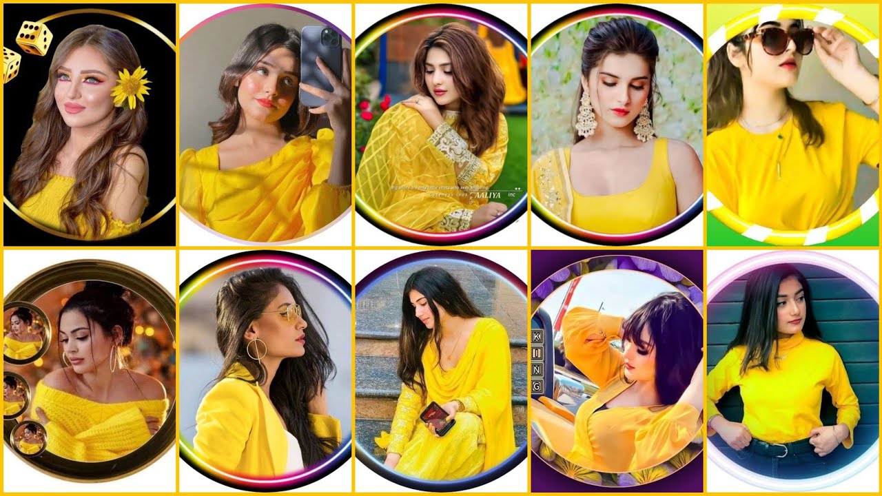 💛Stylish yellow girls dp || Girls yellow profile picture || yellow color dpz for WhatsApp #dps
