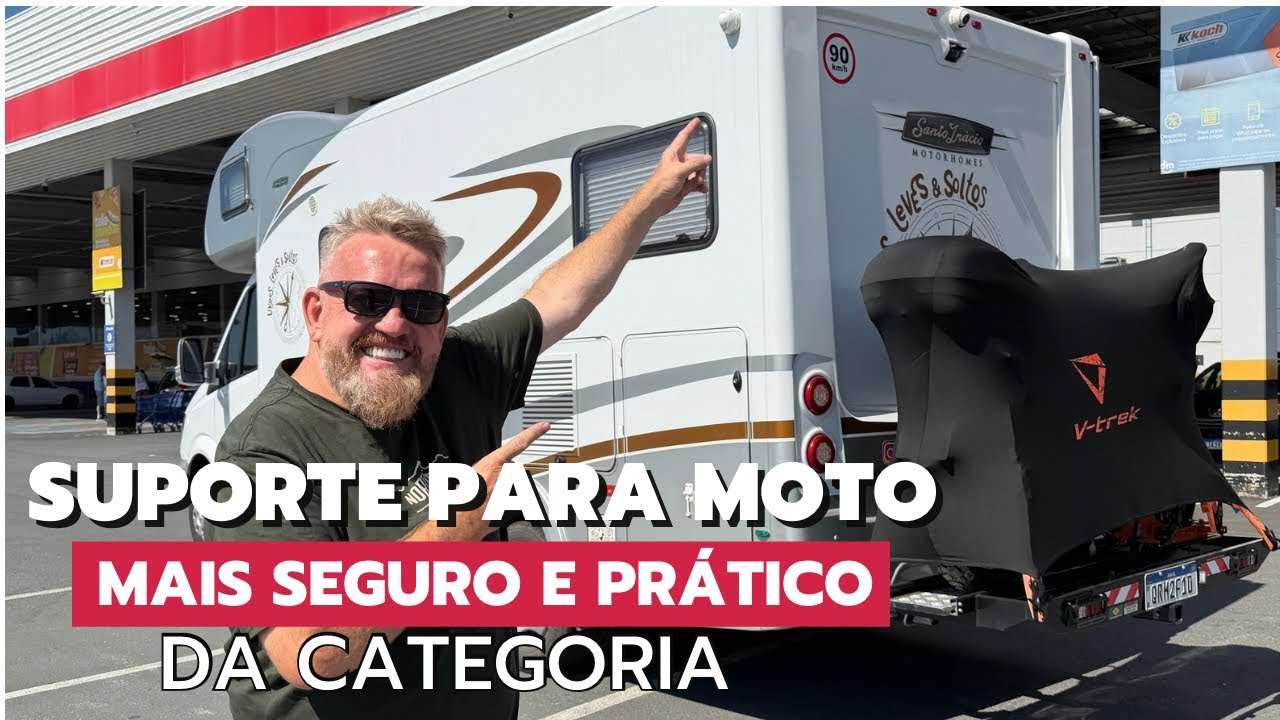 O MELHOR SUPORTE PARA MOTO no Motorhome