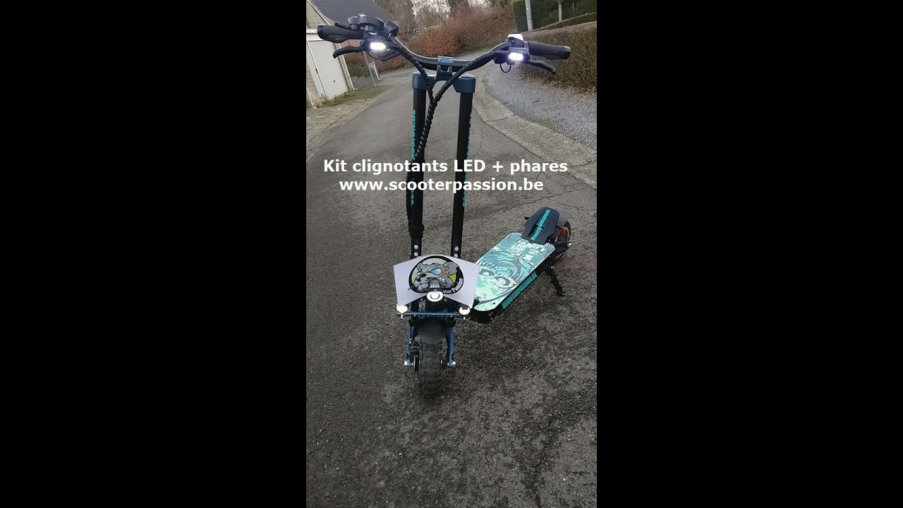 Kit visibilité clignotant trottinette électrique by Scooter Passion