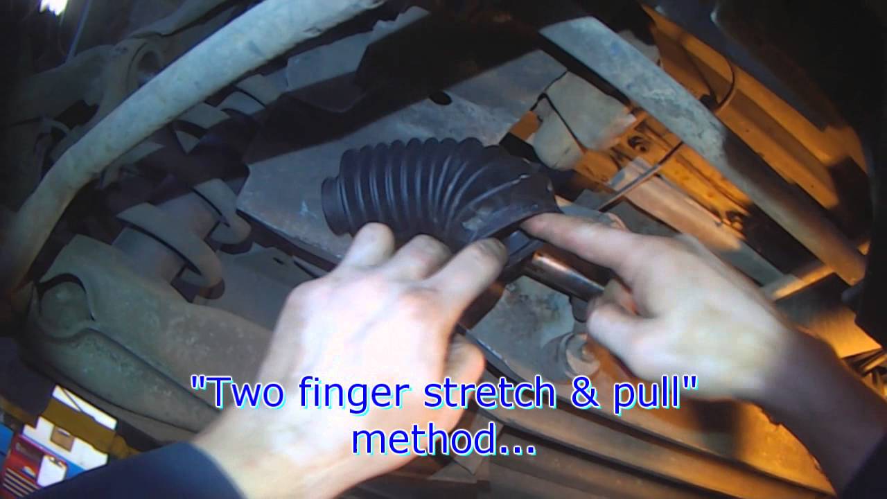 VW T3: Steering rack boot install