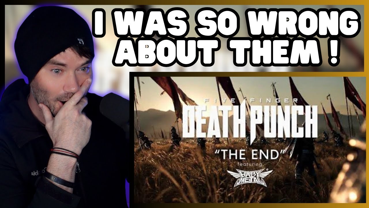 Metal Vocalist Reacts -  Five Finger Death Punch - The End  / Featuring BABYMETAL