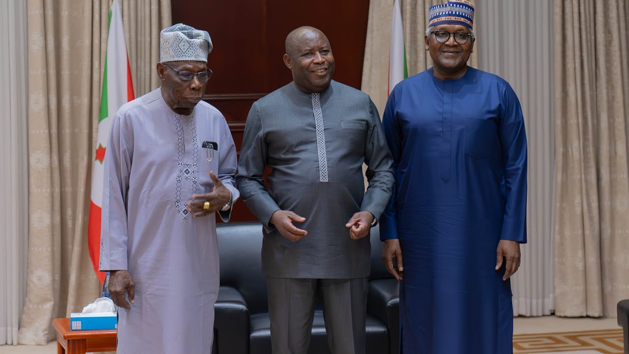 S.E Olusegun Obasanjo et l'investisseur Nigérian Aliko Dangote prêts à investir au Burundi