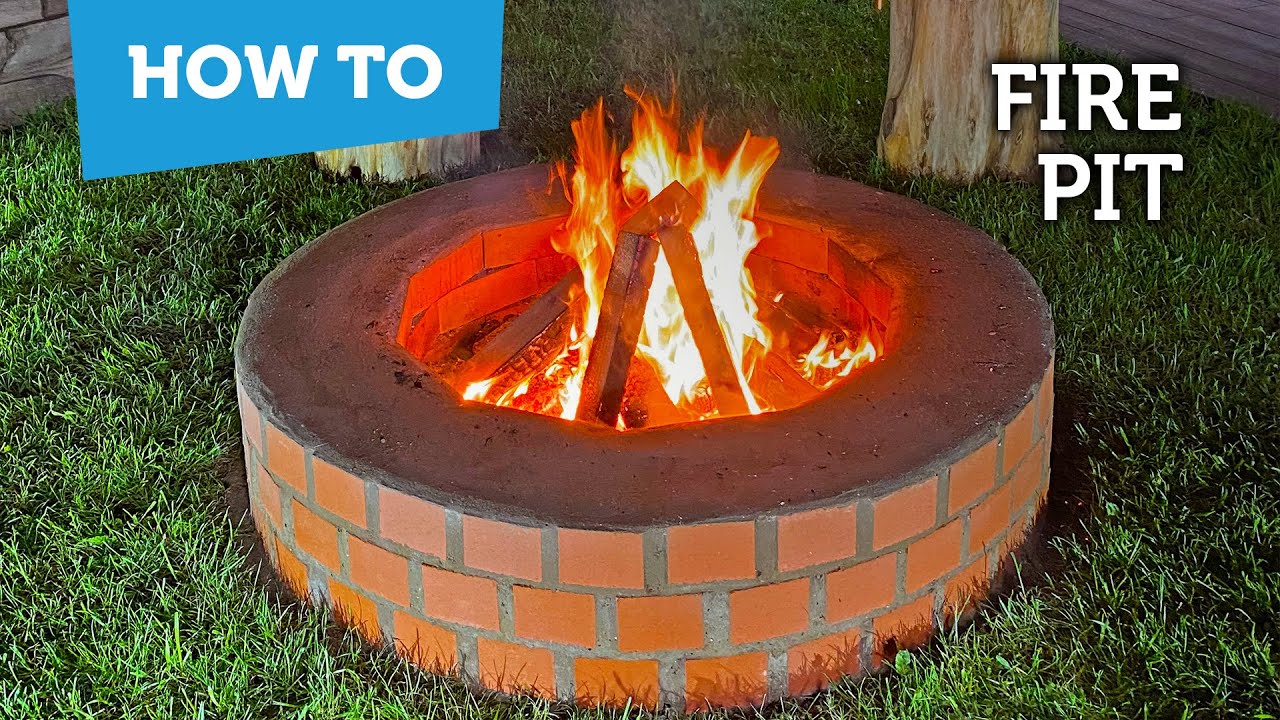 How to build a brick fire pit