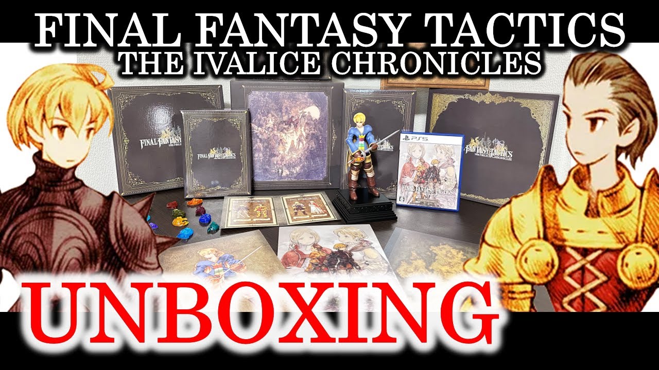 【Japan Exclusive】Unboxing Final Fantasy Tactics - The Ivalice Chronicles Collector's Box !!!