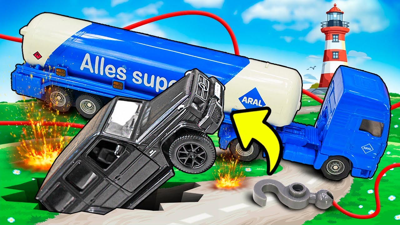 Aiuto, veicoli di soccorso! Video per bambini e giochi con macchinine