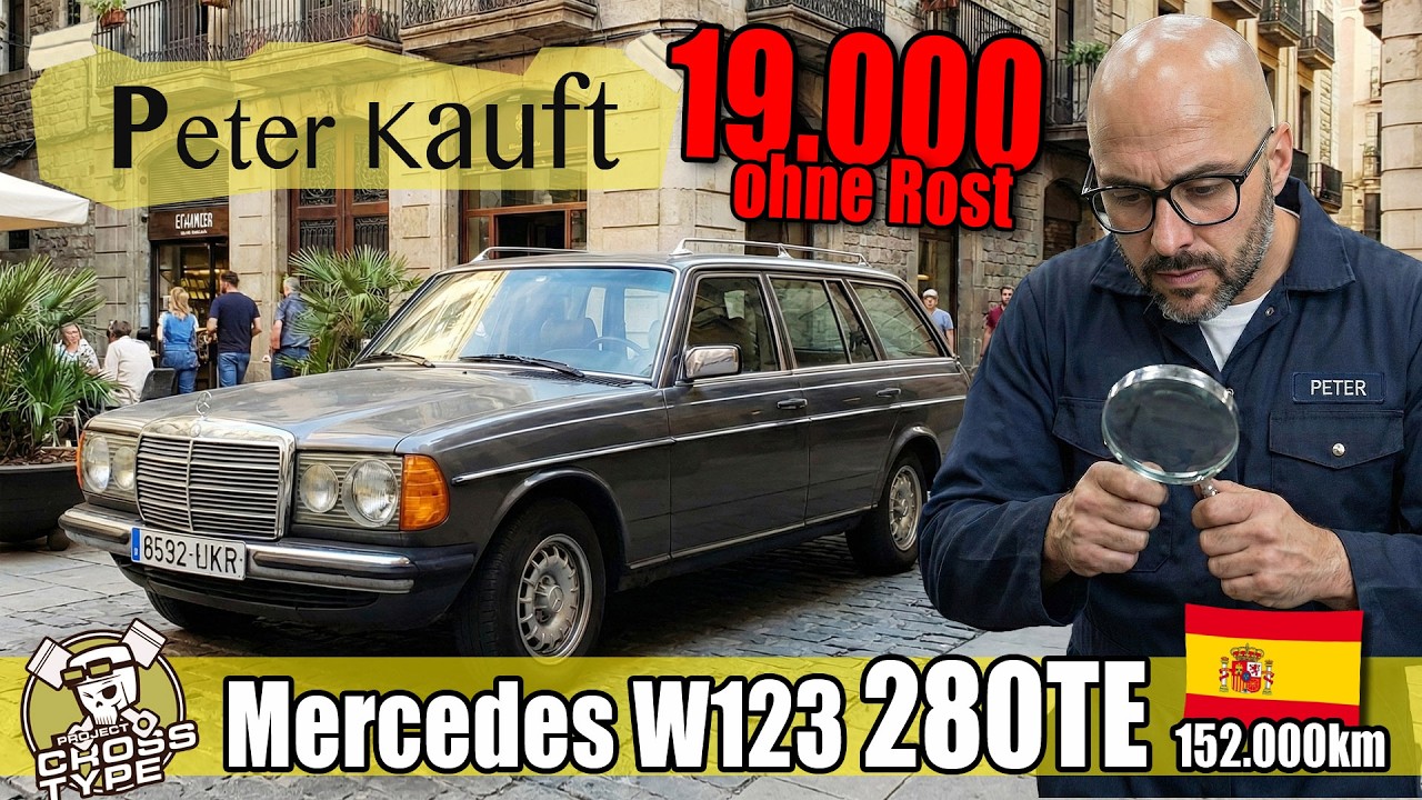 Peter kauft Mercedes W123 280TE 19.000 ohne Rost aus Barcelona