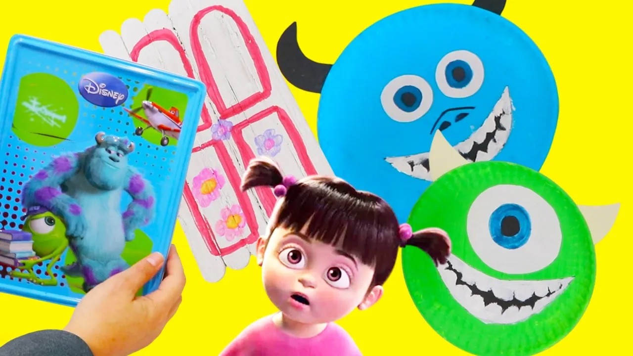 Colorines y Actividades de Monsters Inc | Cómo hacer la puerta de Boo